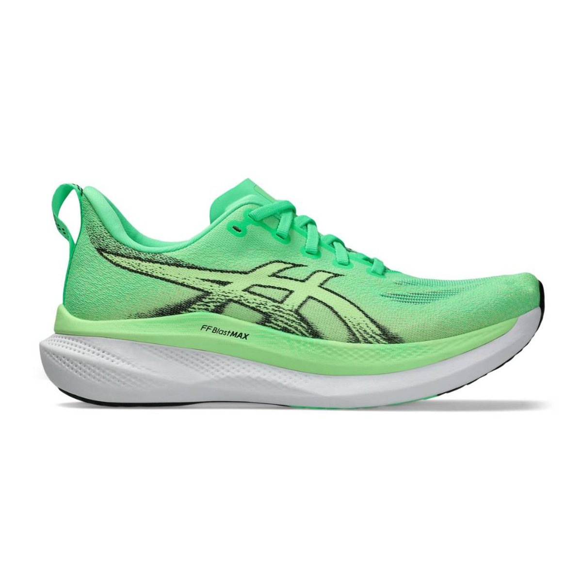 Asics Glideride Max 2 Schuhe Grün Weiß SS26, Größe 41,5 - EUR