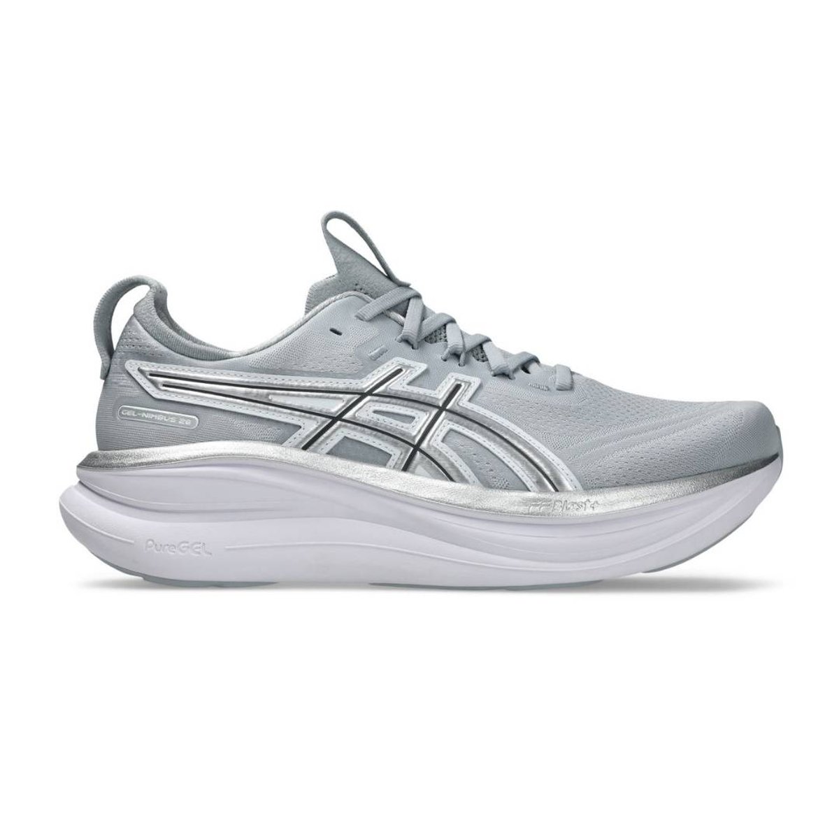 Asics Gel-Nimbus 28 Schuhe ATC Grau Silber SS26, Größe 41,5 - EUR