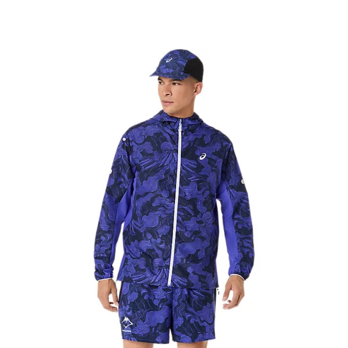 Asics Plegbare Fujitrail-Jacke Violett, Größe S