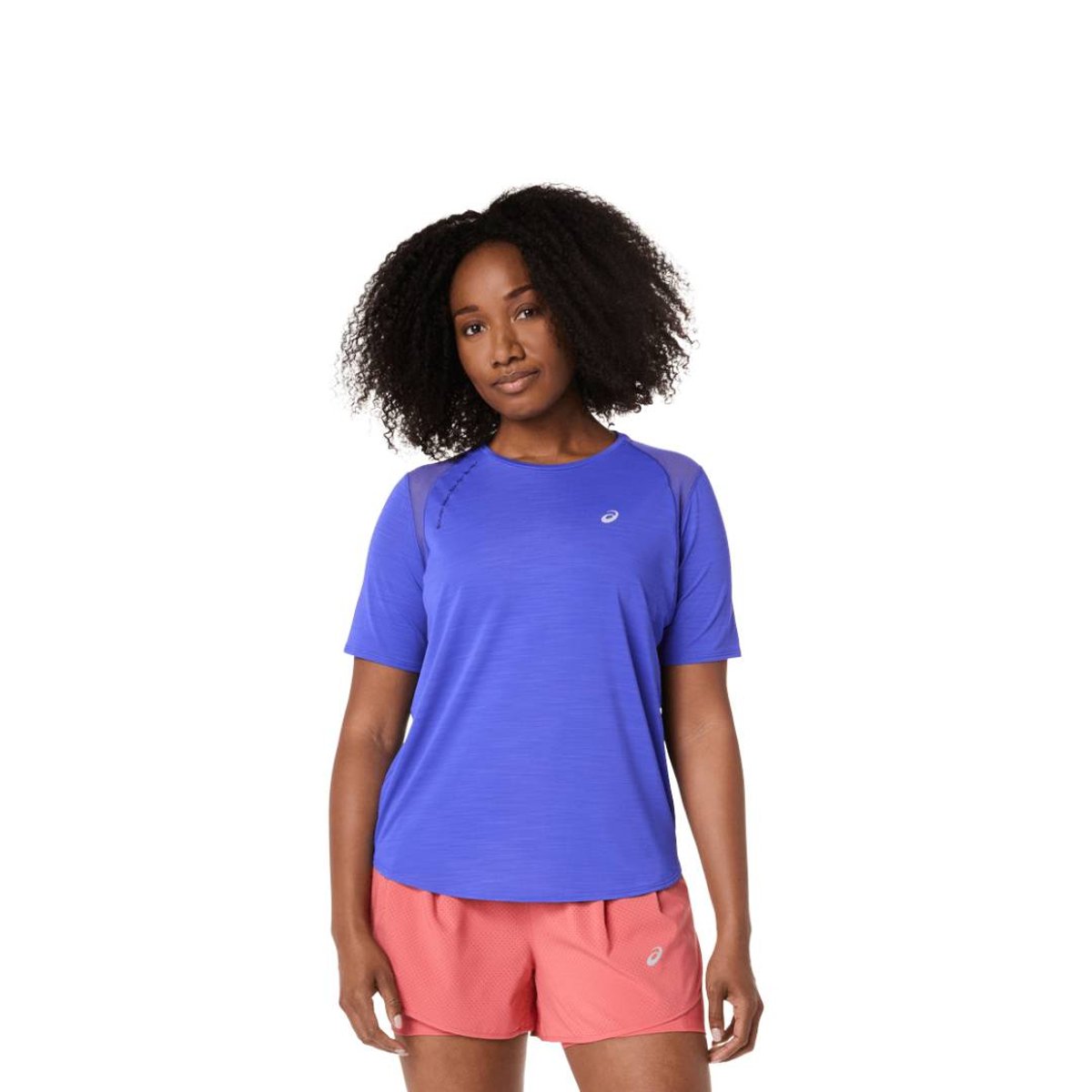 ASICS Road Top T-Shirt Kurzarm Violett Damen, Größe XS.