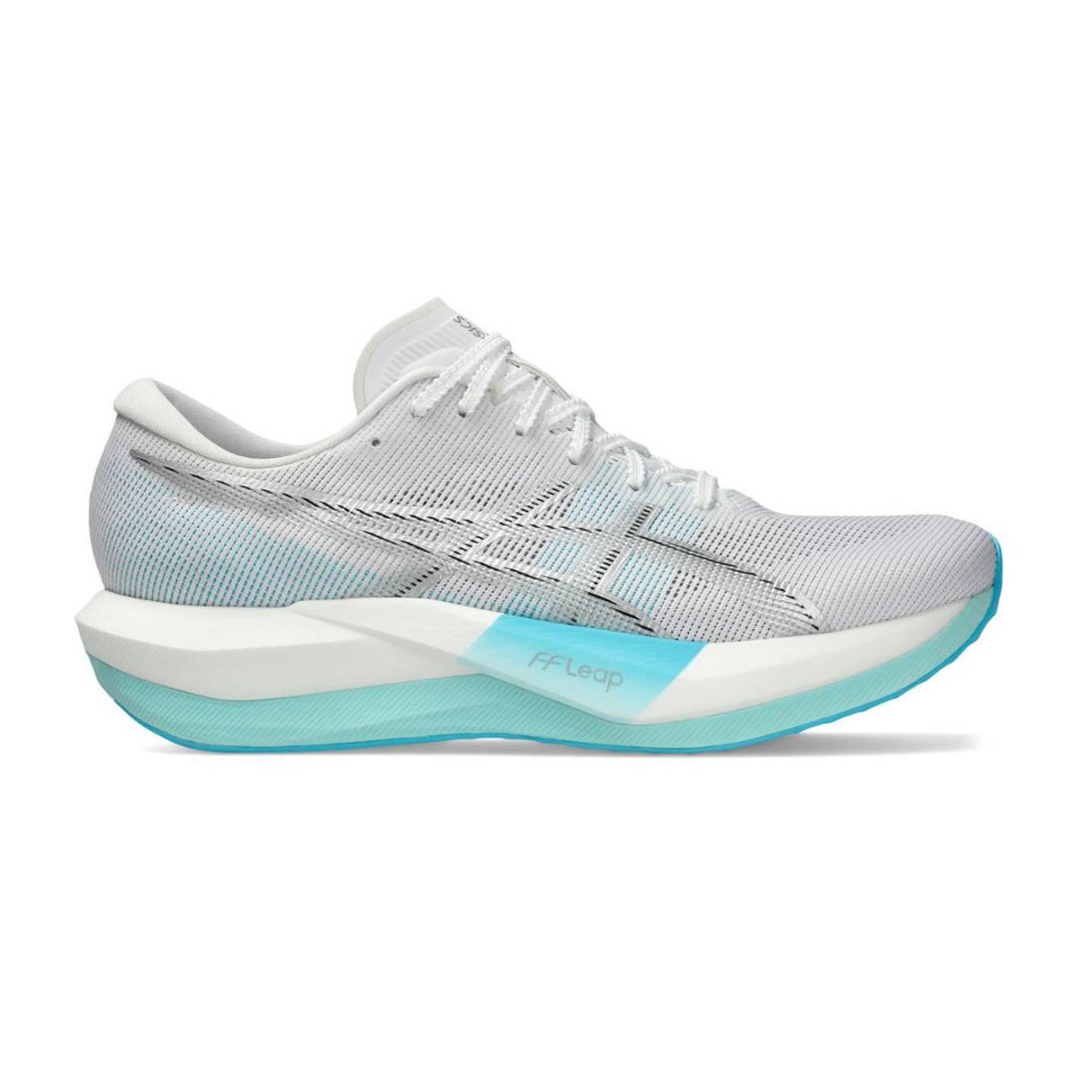 Asics Magic Speed 5 Laufschuhe Weiß Blau AW26 Unisex, Größe 38 - EUR