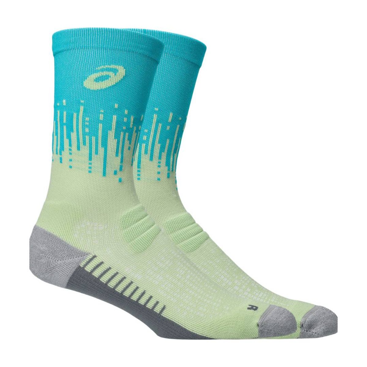 Asics Performance Run Crew Socken Blau Gelb, Größe II