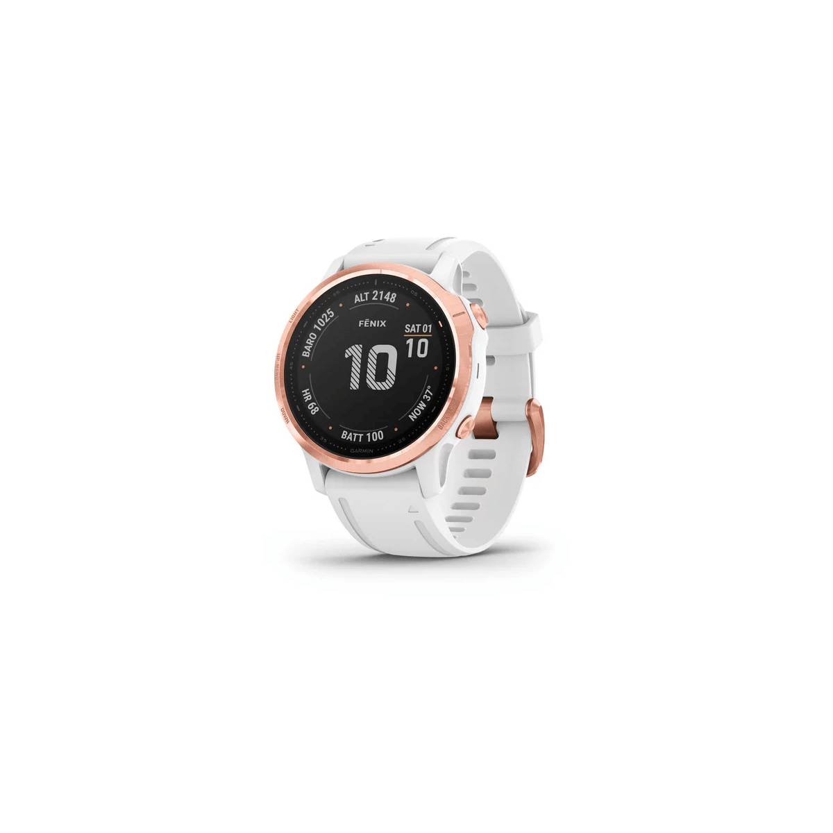 Garmin Fenix 6S Pro Roségold, Weiß mit weißem Armband