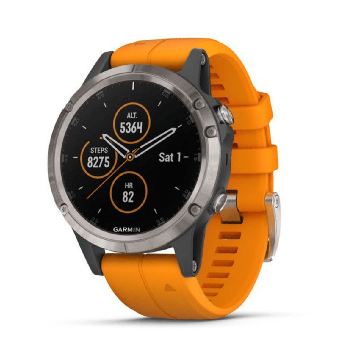 Garmin Fenix 5 Plus Saphir Titan Orange