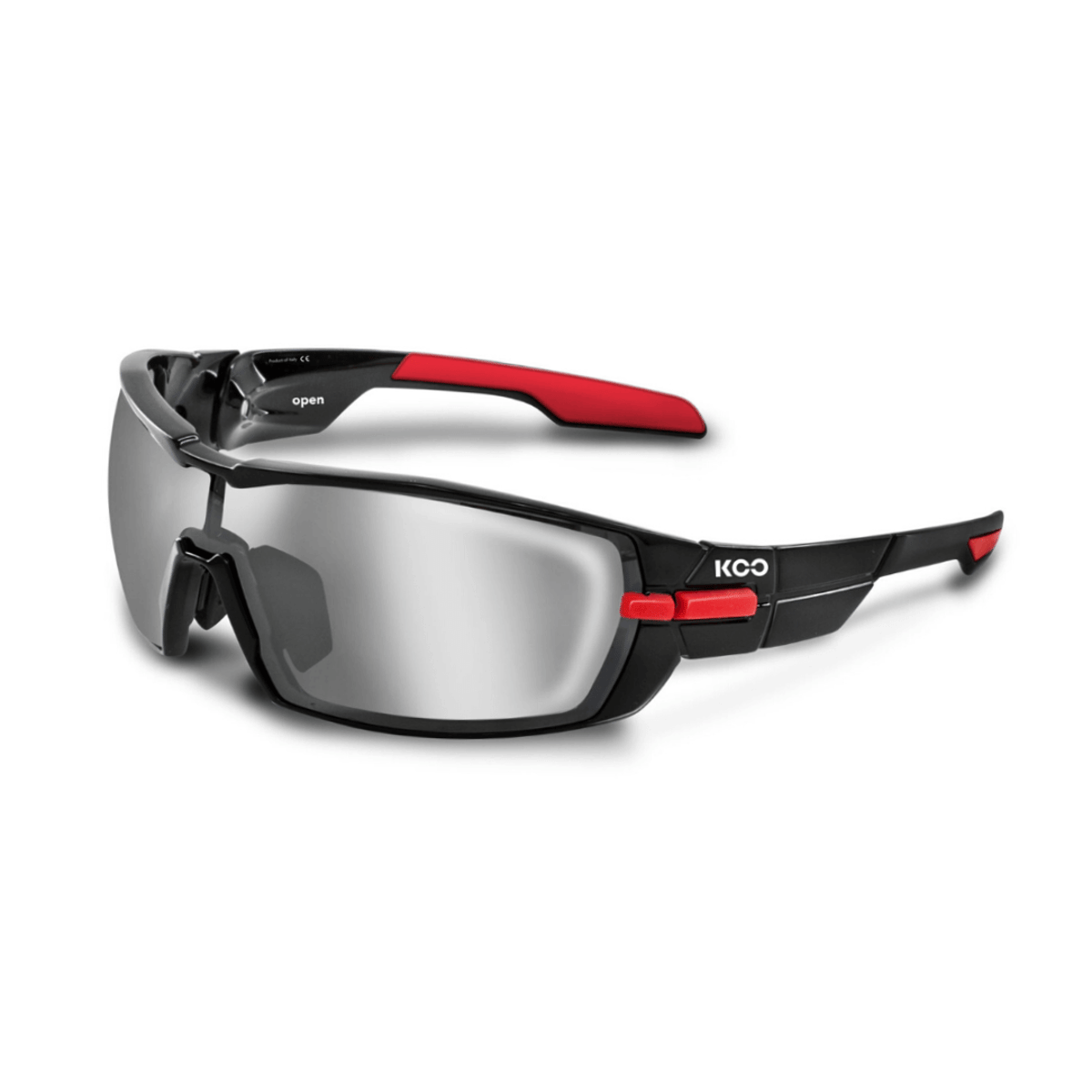 KOO Open Cube Brille Schwarz Rot