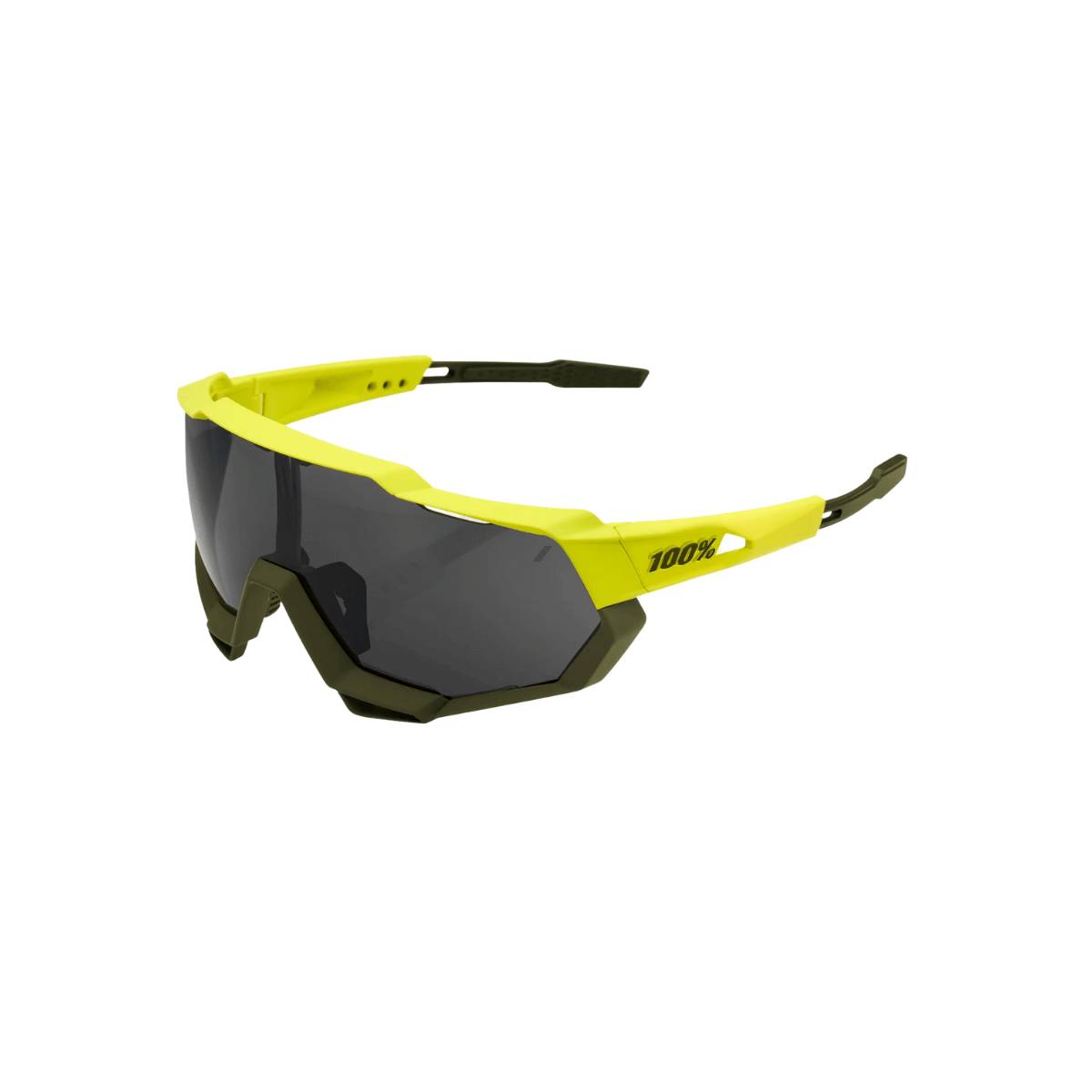 100% Speedtrap Soft Tact Bananenbrille - Schwarzes Objektiv