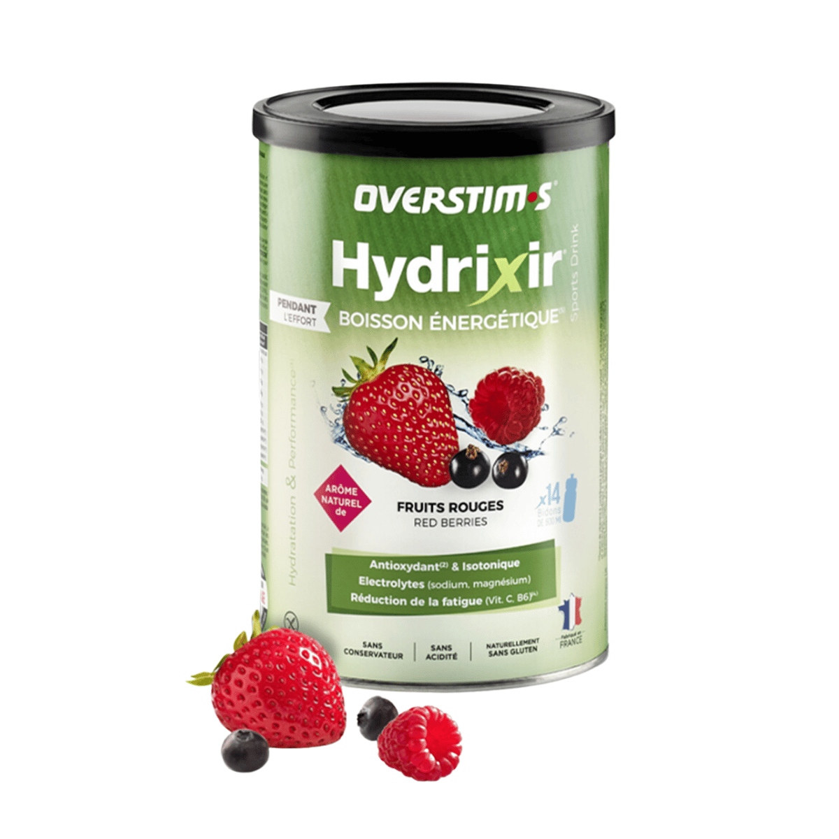 Energy Drink Overstims Hydrixir Antioxidant 600 g Rote Früchte