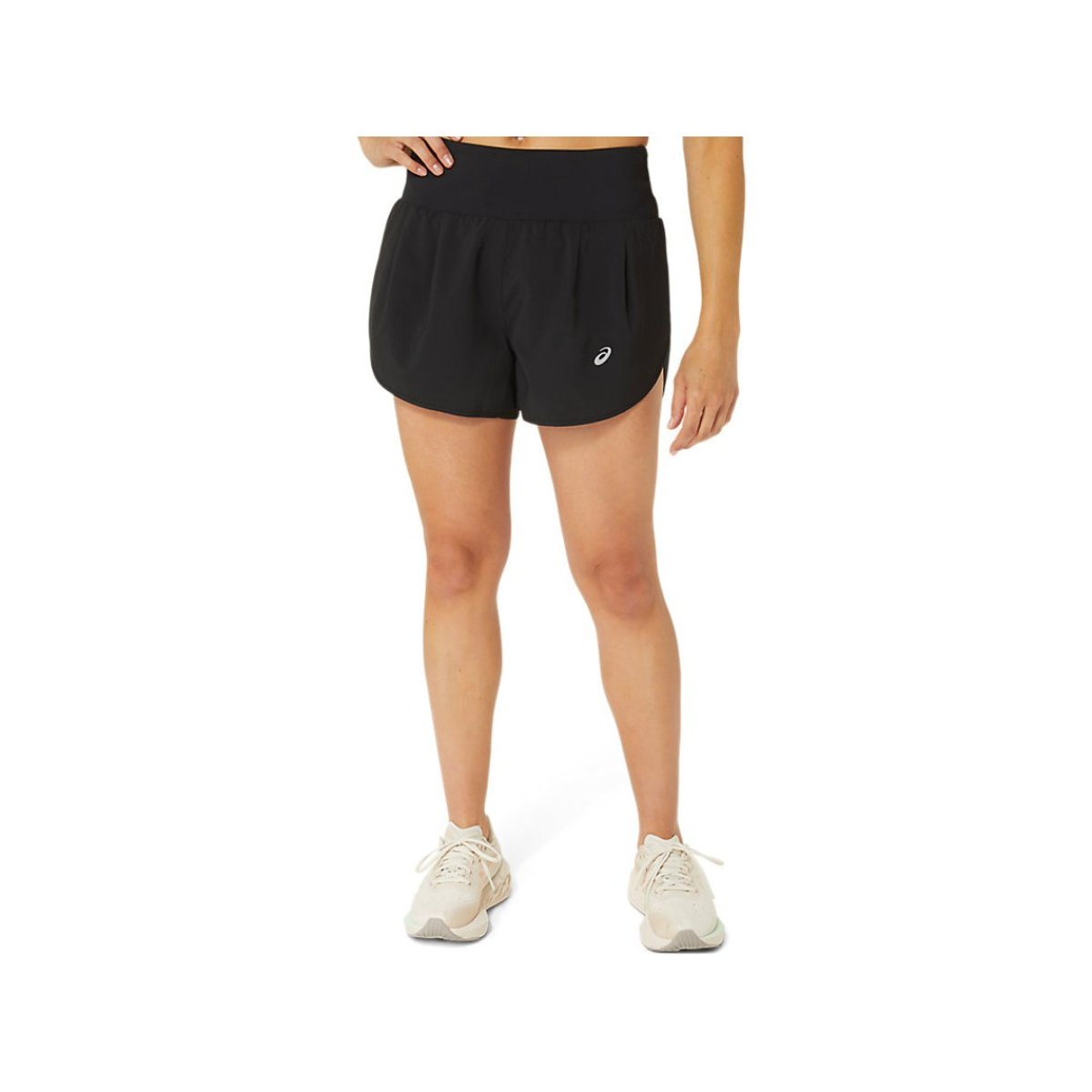 Asics Road 3.5In Schwarze Damen Shorts, Größe L