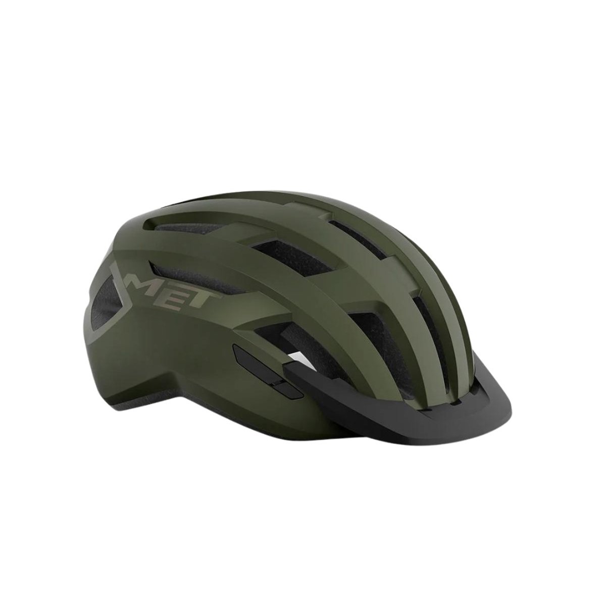 Matt Irideszierender Grüner Met Allroad Helm, Größe M (56-58 cm)