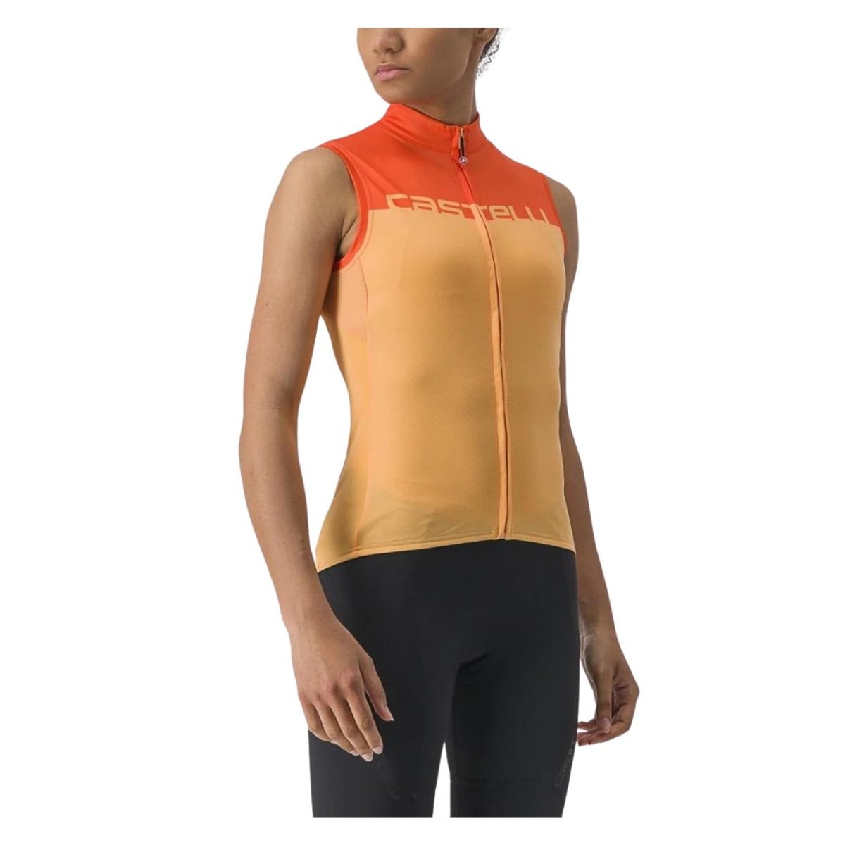 Velocissima Ärmelloses Trikot Orange Damen, Größe S