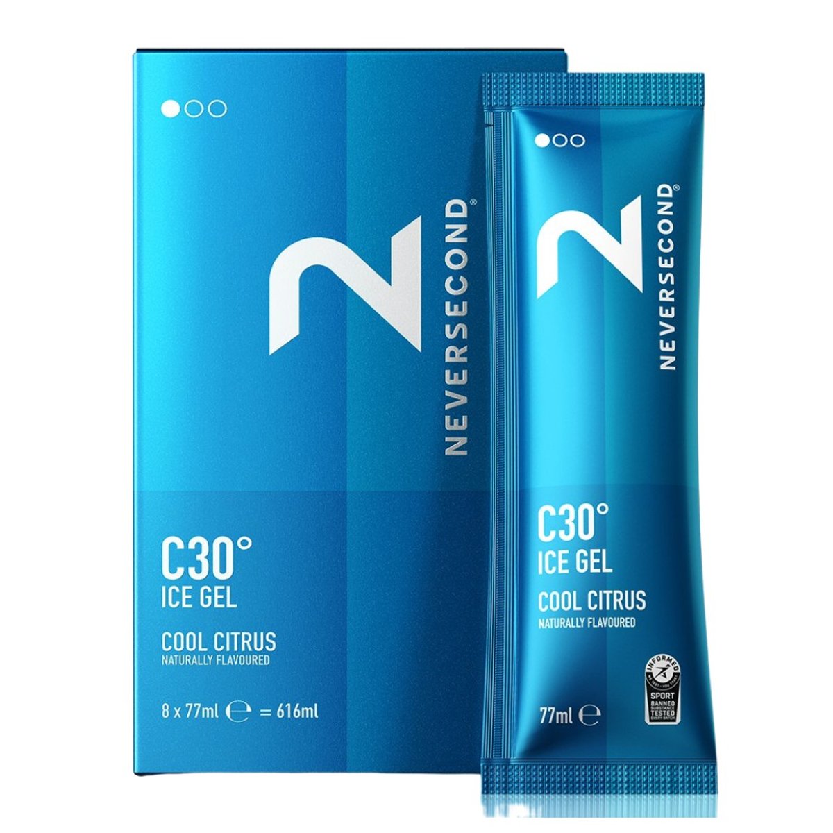 Neversecond C30 Ice Gel Cool Citrus Gel 77 ml | 8 Einheiten