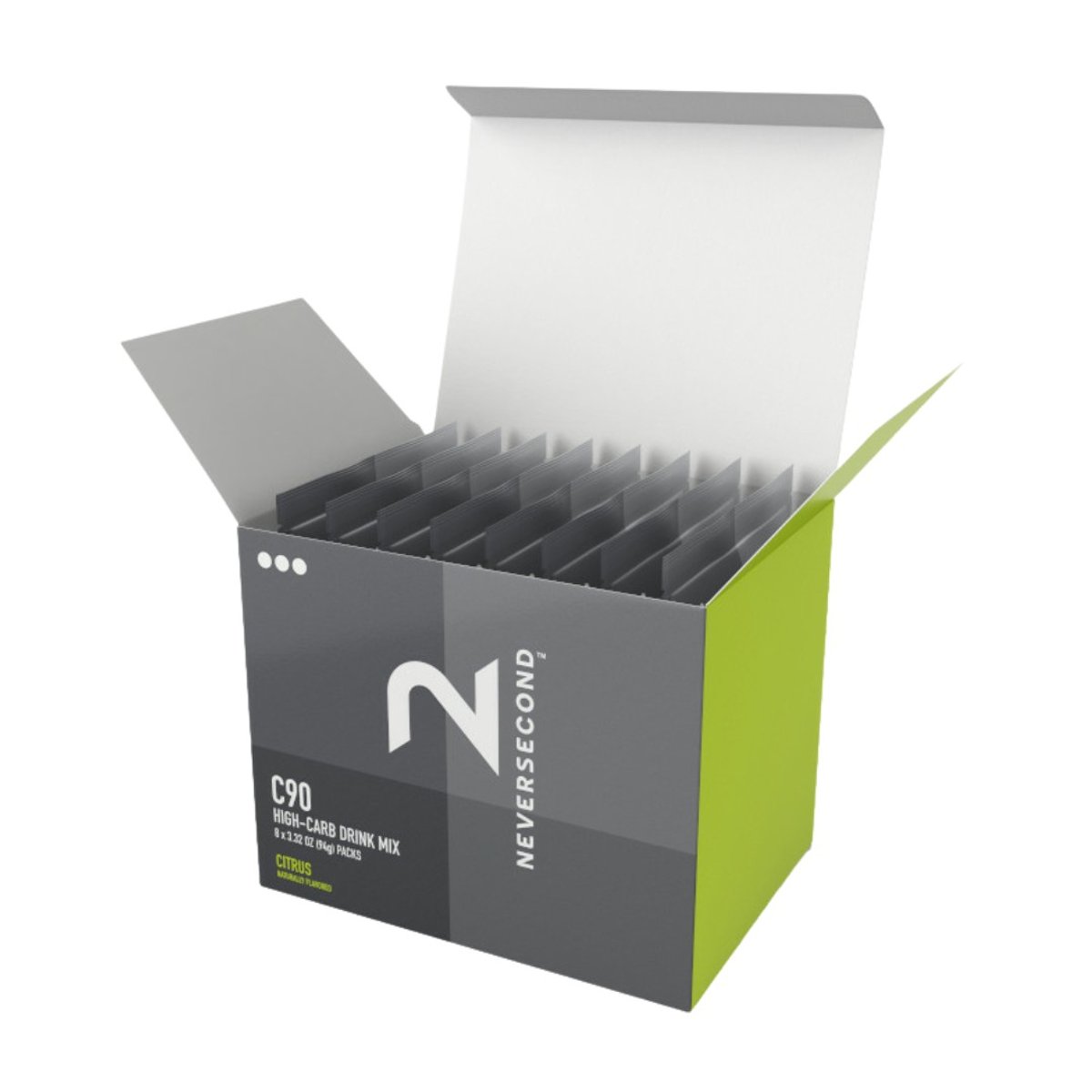 Neversecond Sport Drink C90 High-Carb Mix Citrus 94g | 8 Umschläge