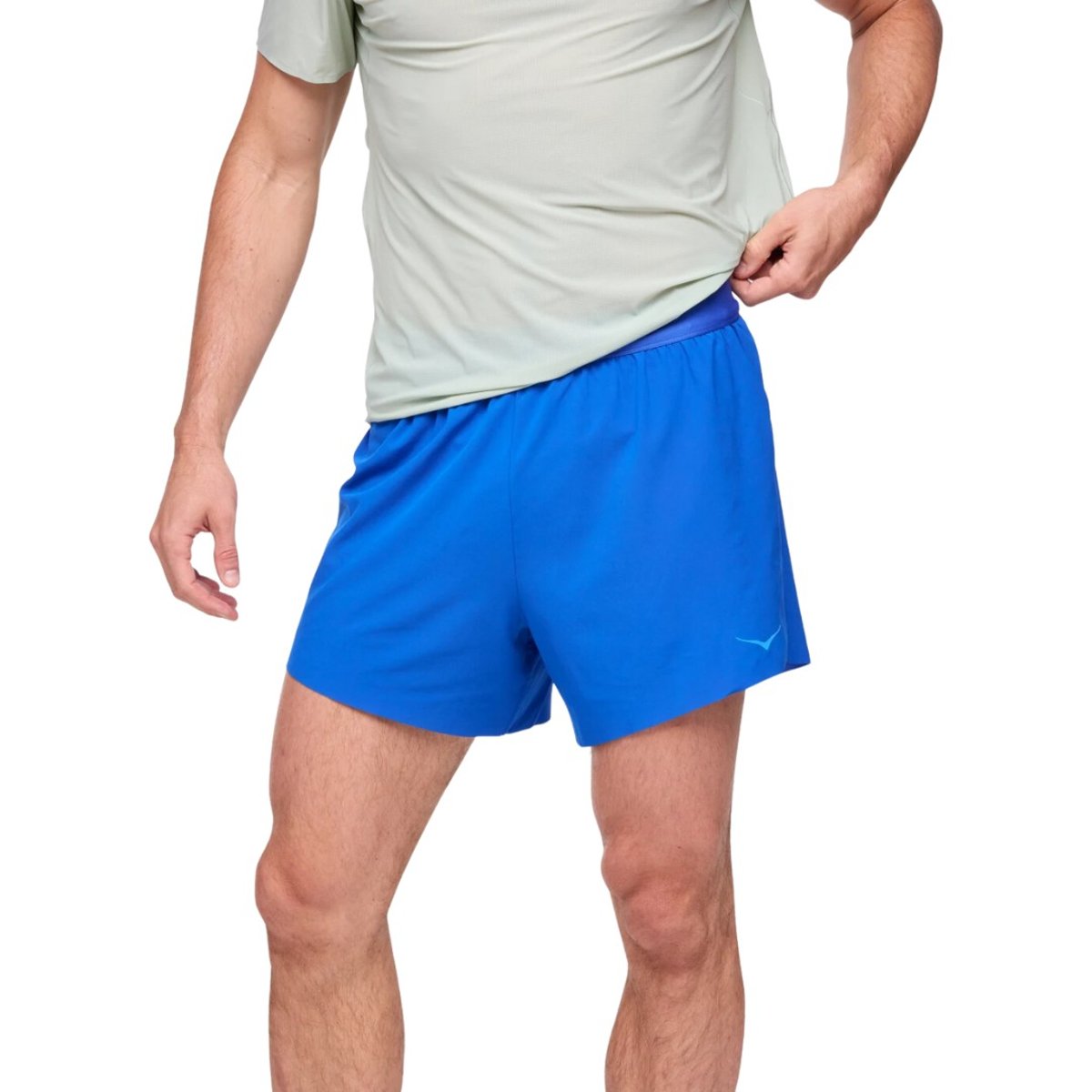 Hoka Glide Shorts mit Futter, 13 cm, Blau, Größe S