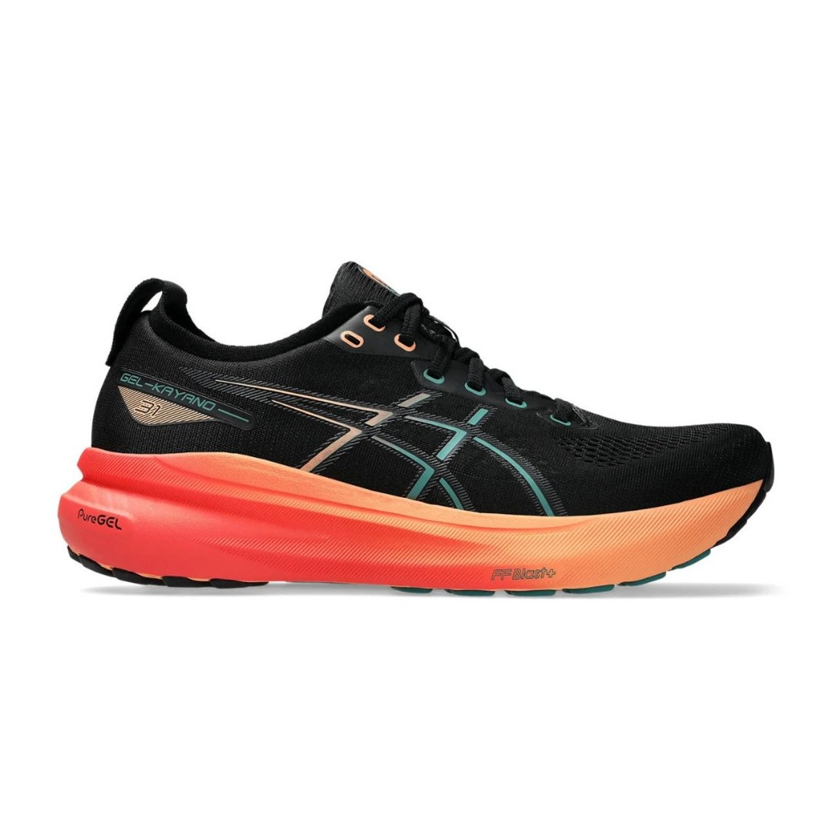 Asics Gel-Kayano 31 Schuhe Schwarz Orange SS25, Größe 42 - EUR