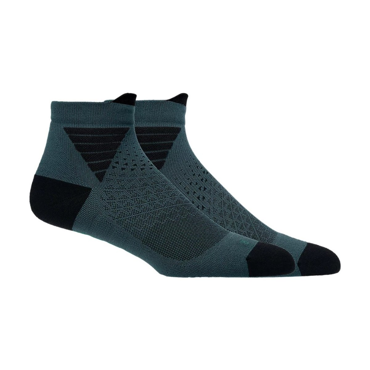 Asics Fujitrail Quarter Socken Grün Schwarz, Größe IV
