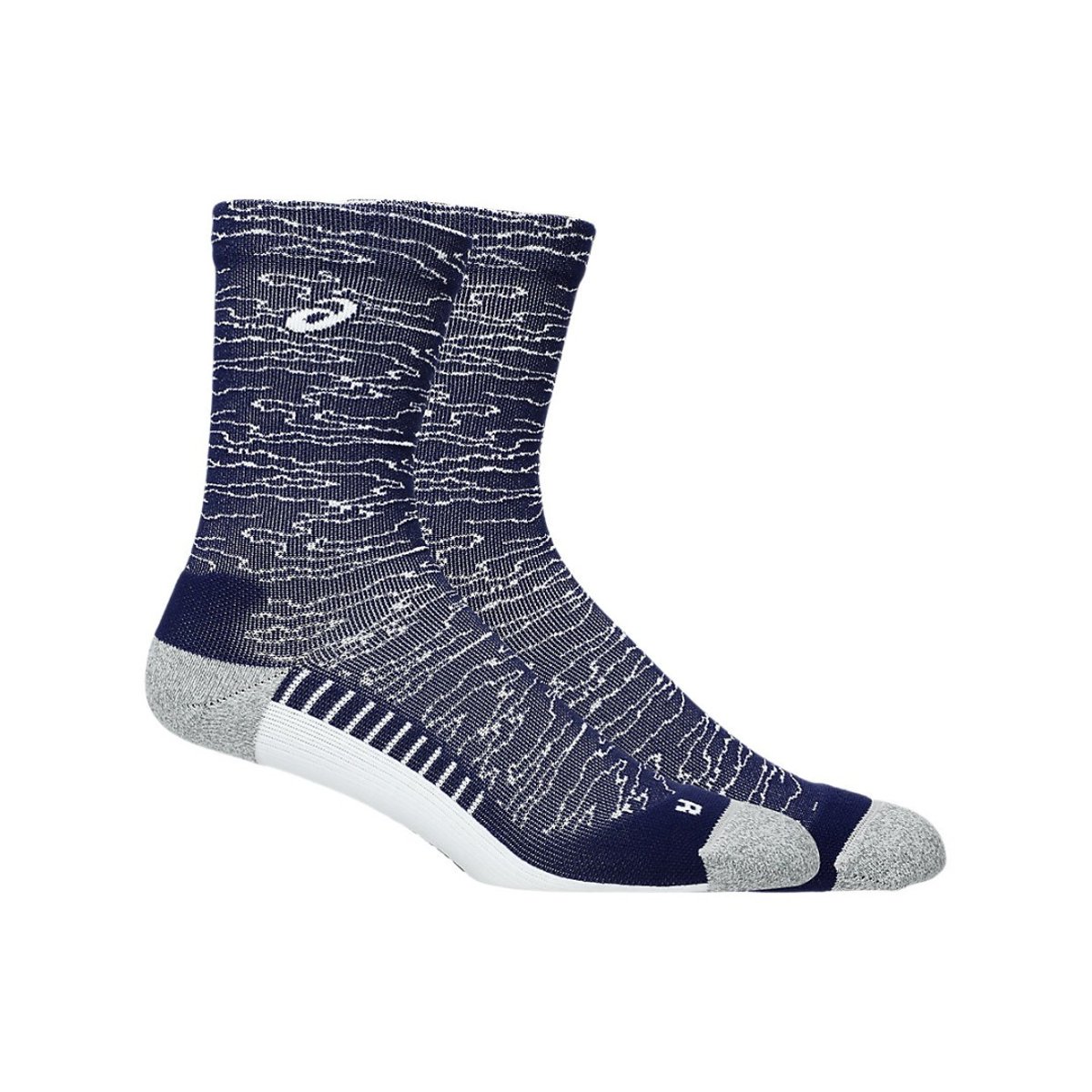Asics Performance Run Crew Socken Blau Grau, Größe II