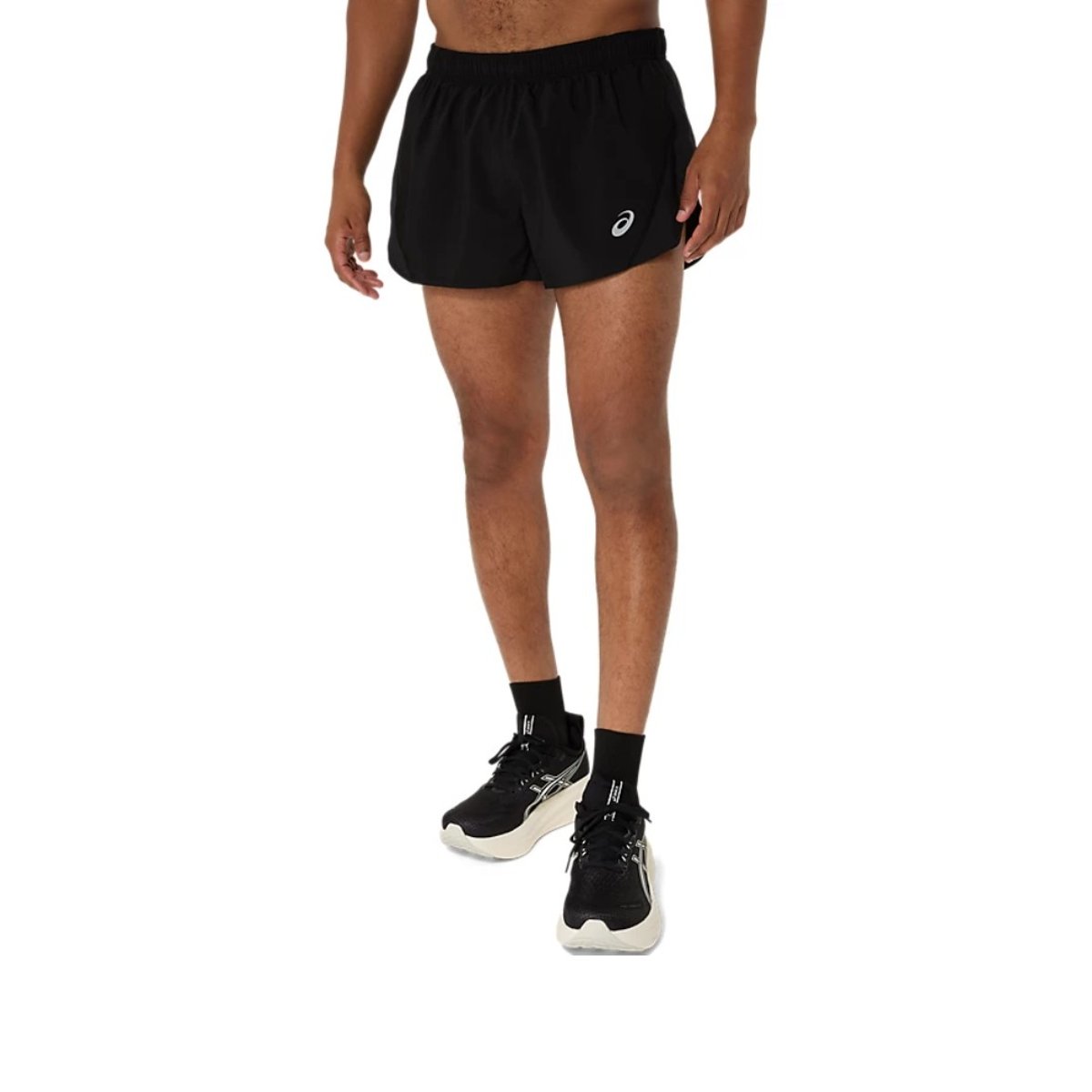 Asics Core Split Shorts Schwarz, Größe S