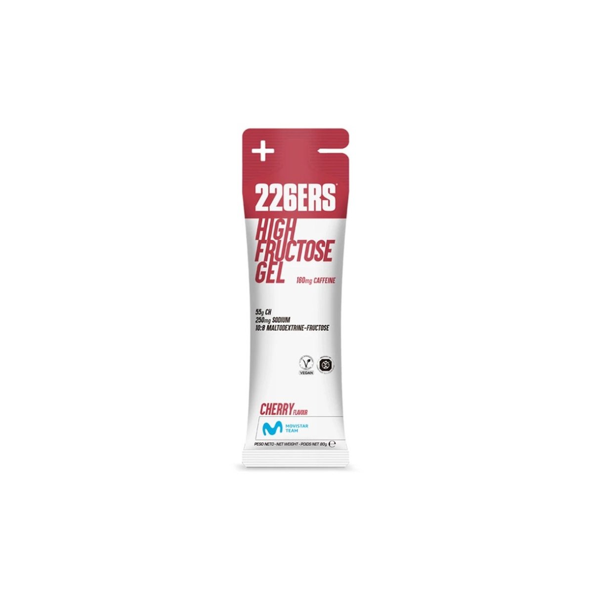 226ers High Fructose Cherry Energie-Gel 160 mg Koffein 80 g