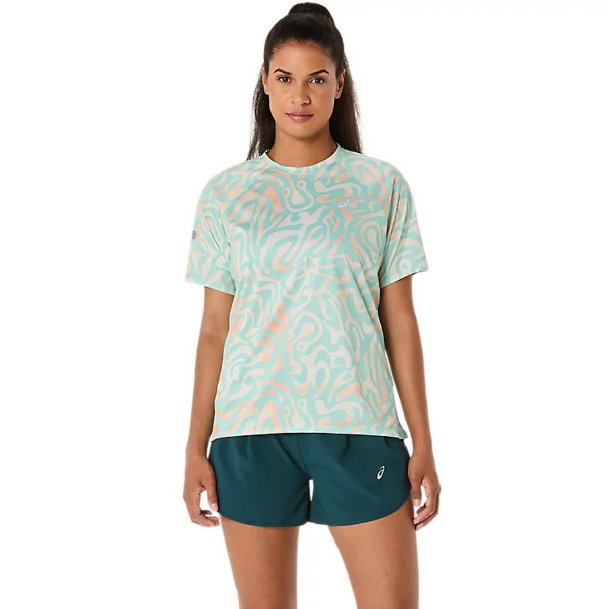 ASICS Road Lite-Show T-Shirt Grün Damen, Größe XS