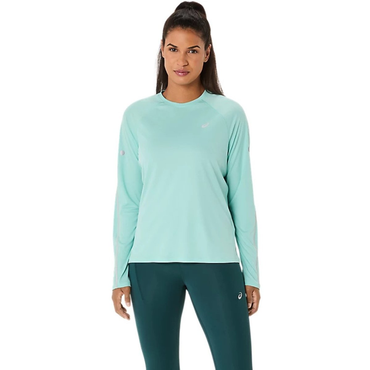 ASICS Road Lite-Show Langarmshirt Grün Damen, Größe M