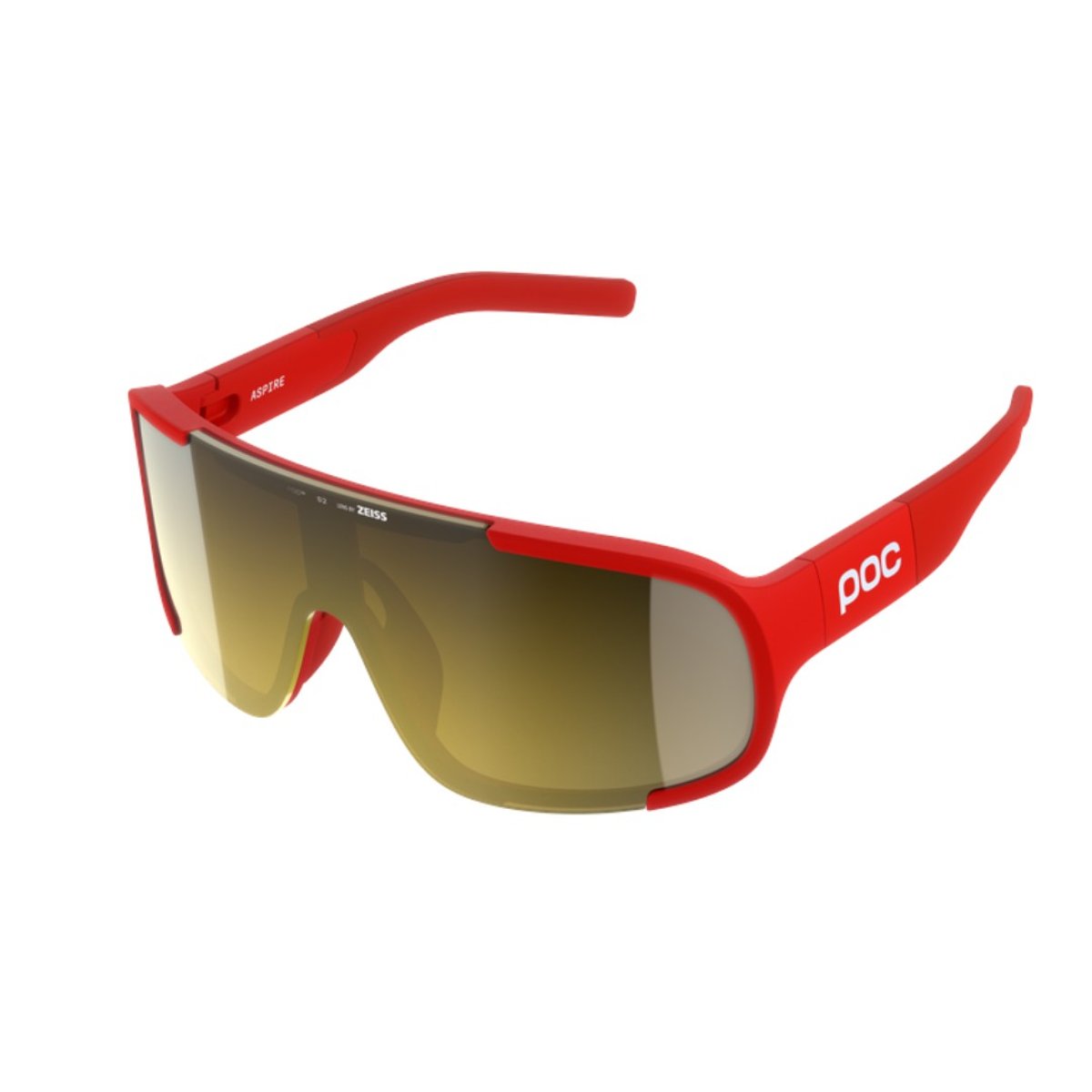 POC Aspire Brille Kat. 2 Rot Goldenes Glas