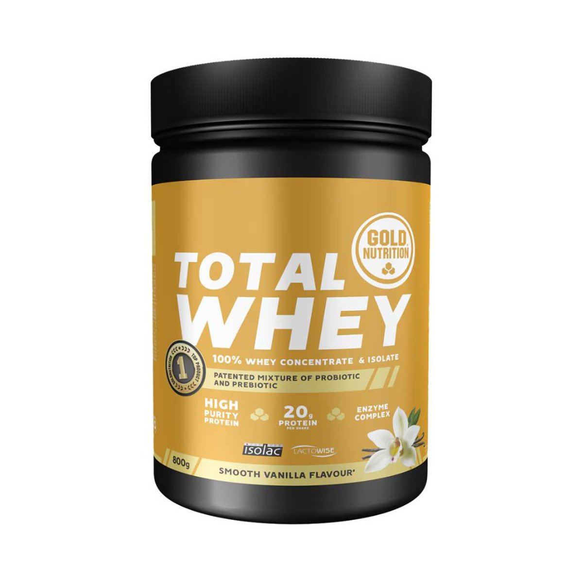 GoldNutrition Total Whey Vanille 800g