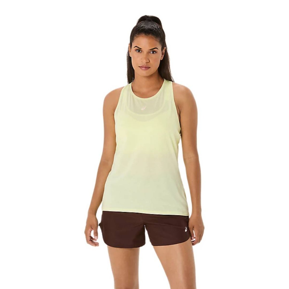 Ärmelloses Asics Nagino Run Adjustable Tank Top Gelb Damen, Größe XS.