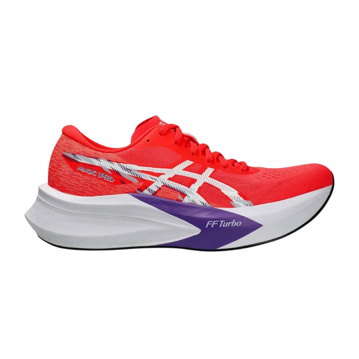 Asics Magic Speed 4 Rot Weiß AW25 Damen-Schuhe, Größe 37,5 - EUR