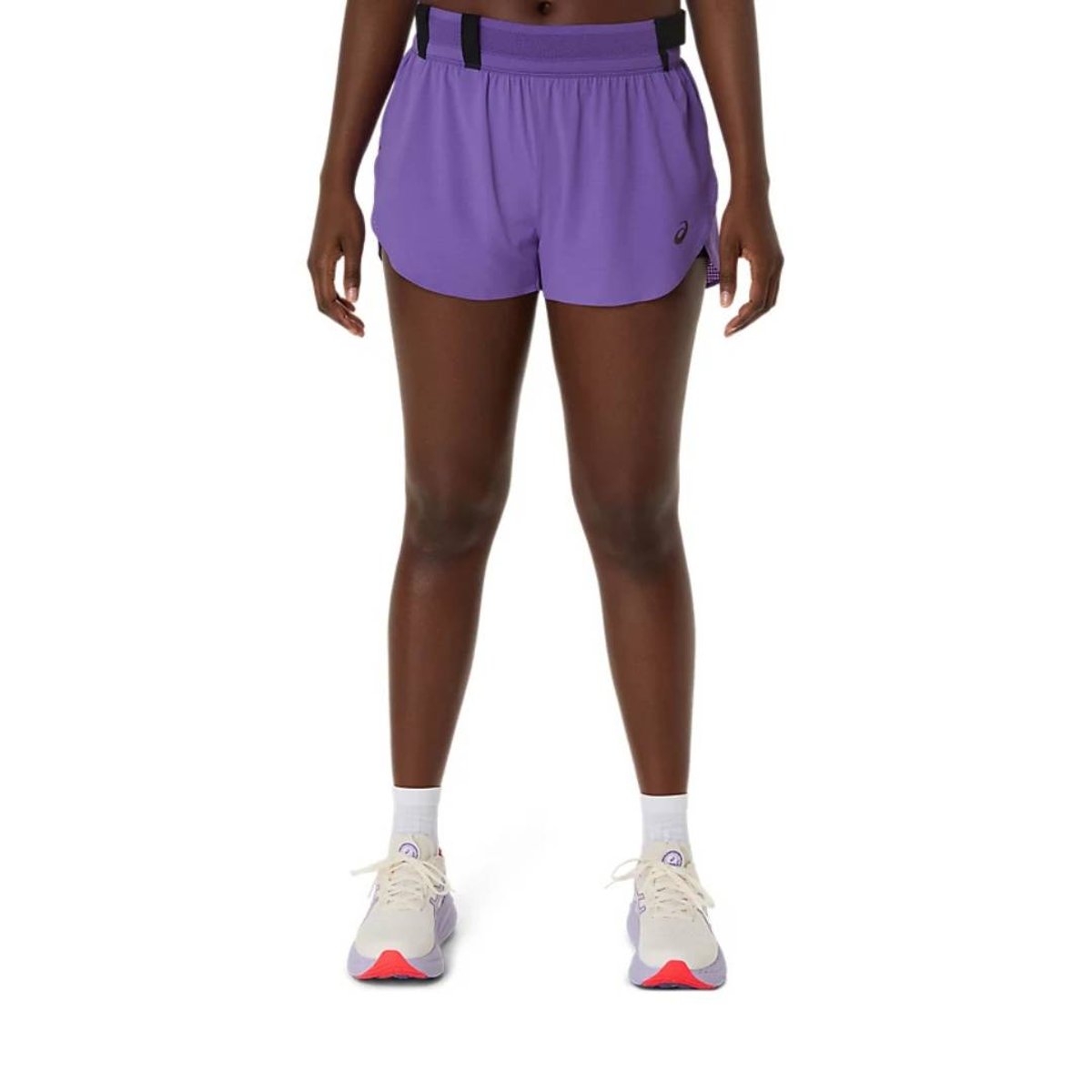 Asics Metarun Split Kurze Hose Lila Damen, Größe XS.