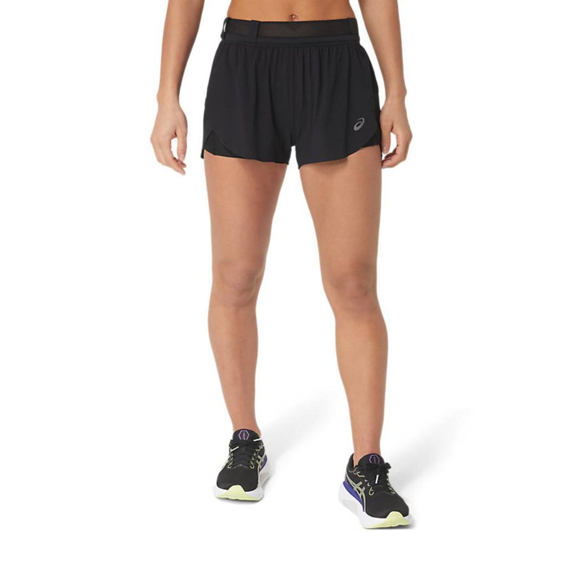 Asics Metarun Split Short Schwarz Damen, Größe L