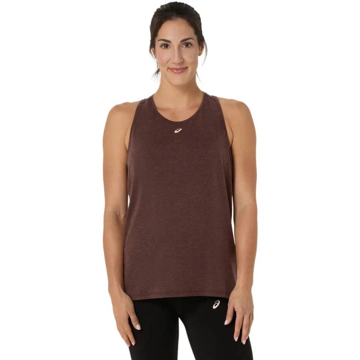 Ärmelloses Oberteil Asics Nagino Run Adjustable Tank Braun Damen, Größe XS.