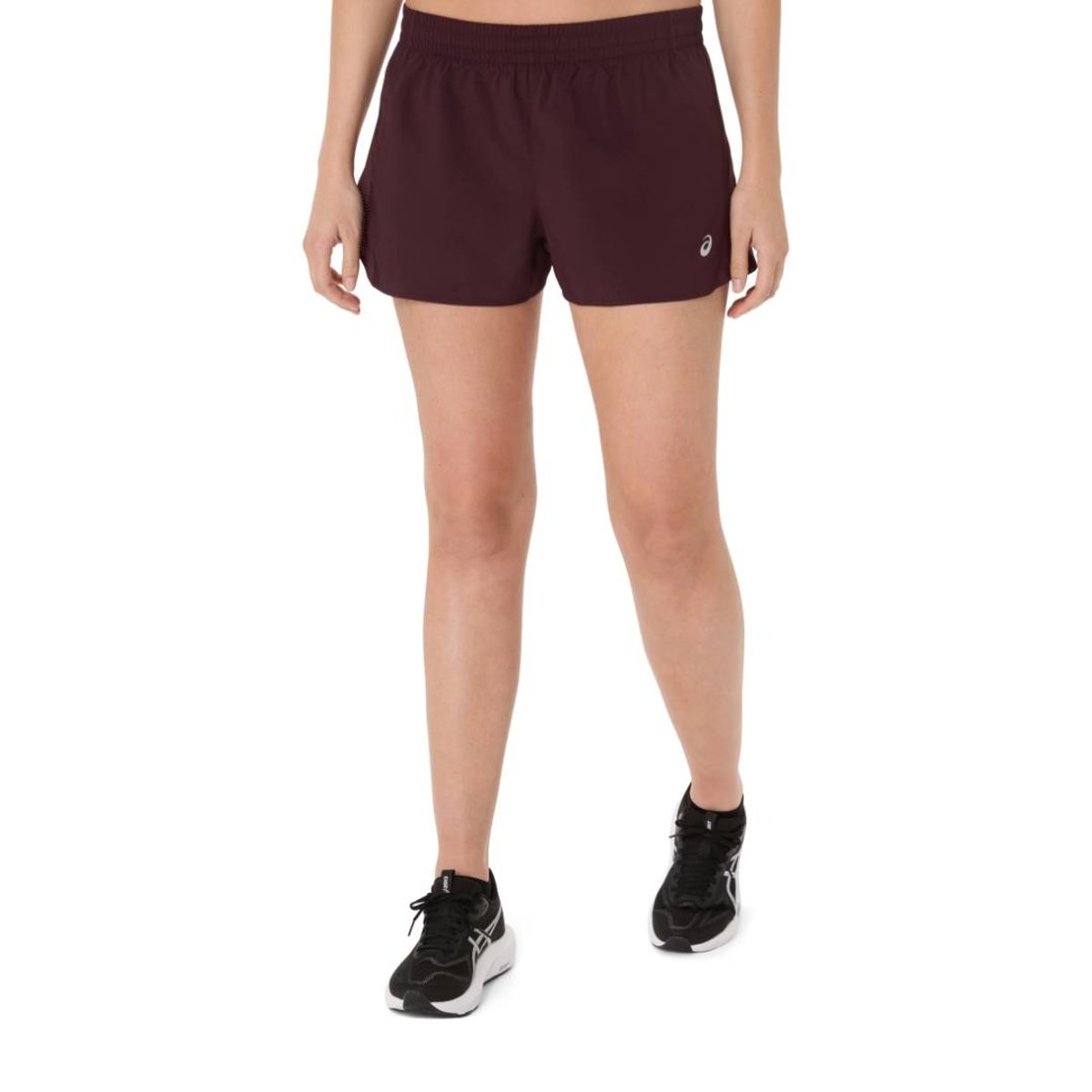 Asics Core Split Short Bordeauxrot Damen, Größe M
