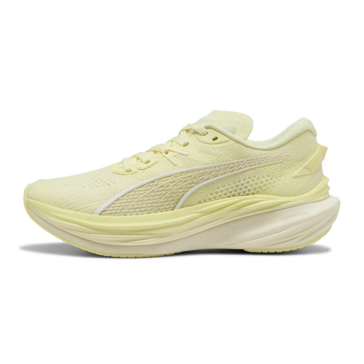 Puma Deviate Nitro 3 Gelb Weiß AW25 Damenschuhe, Größe 40,5 - EUR