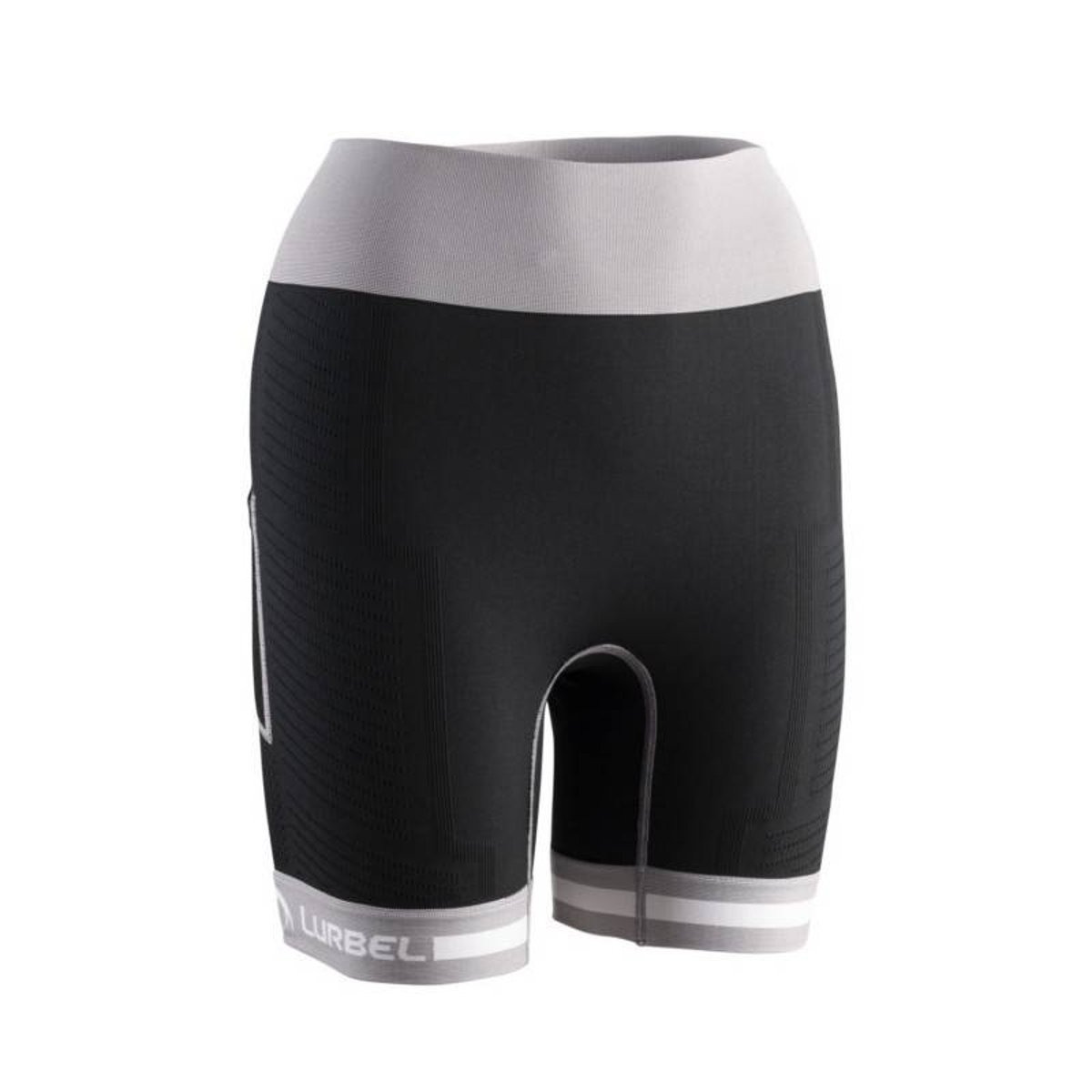 Kurze Leggings Lurbel Spirit Flux Schwarz Grau Damen, Größe S