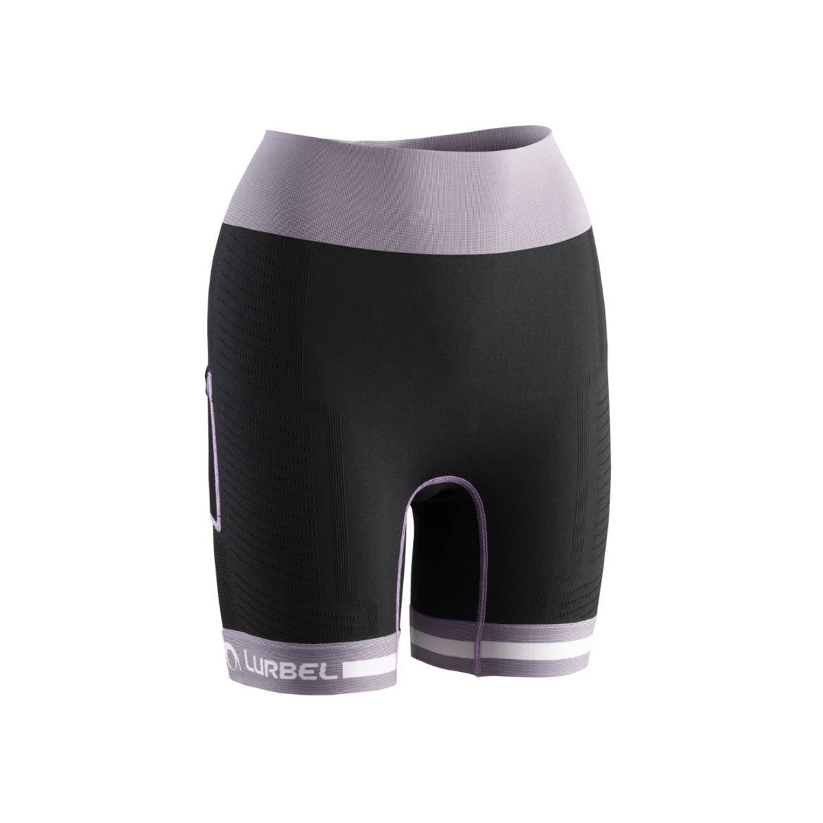 Kurze Leggings Lurbel Spirit Flux Schwarz Lila Damen, Größe XS.