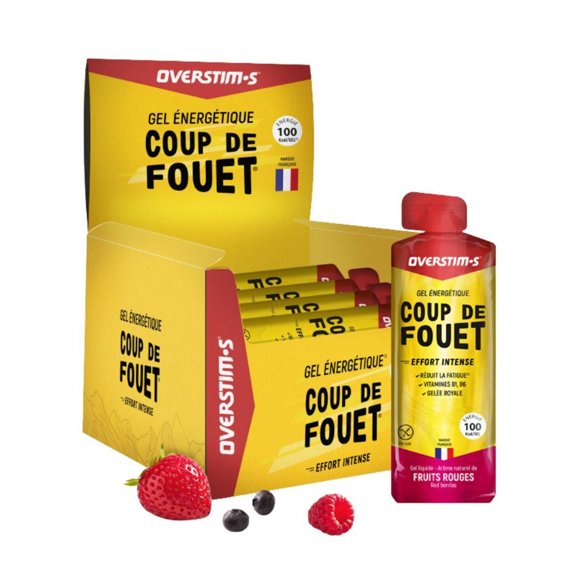 Energy Gel Overstims Coup De Fouet Rote Früchte 30g (1 Einheit)