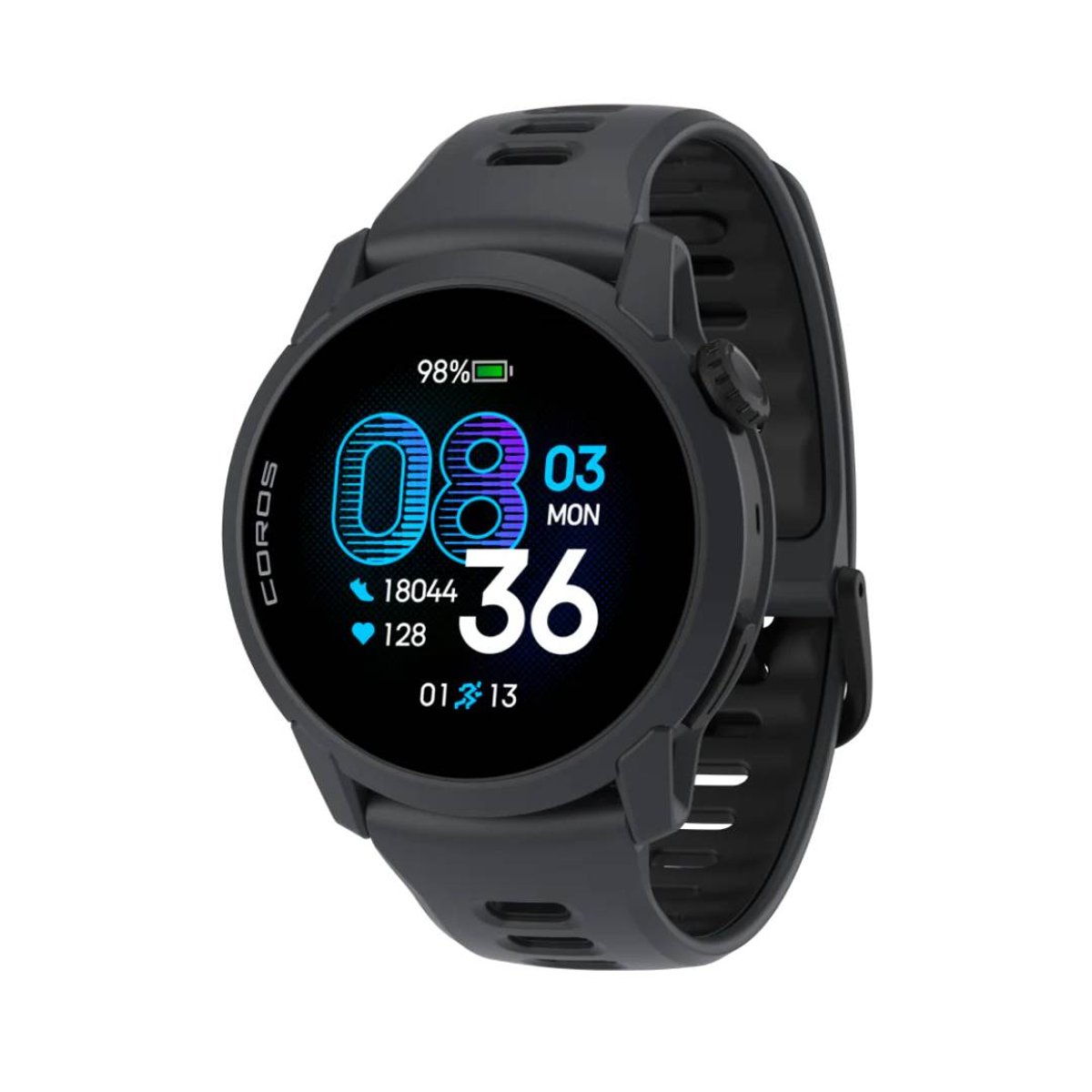 Coros Pace 4 GPS-Uhr Schwarz