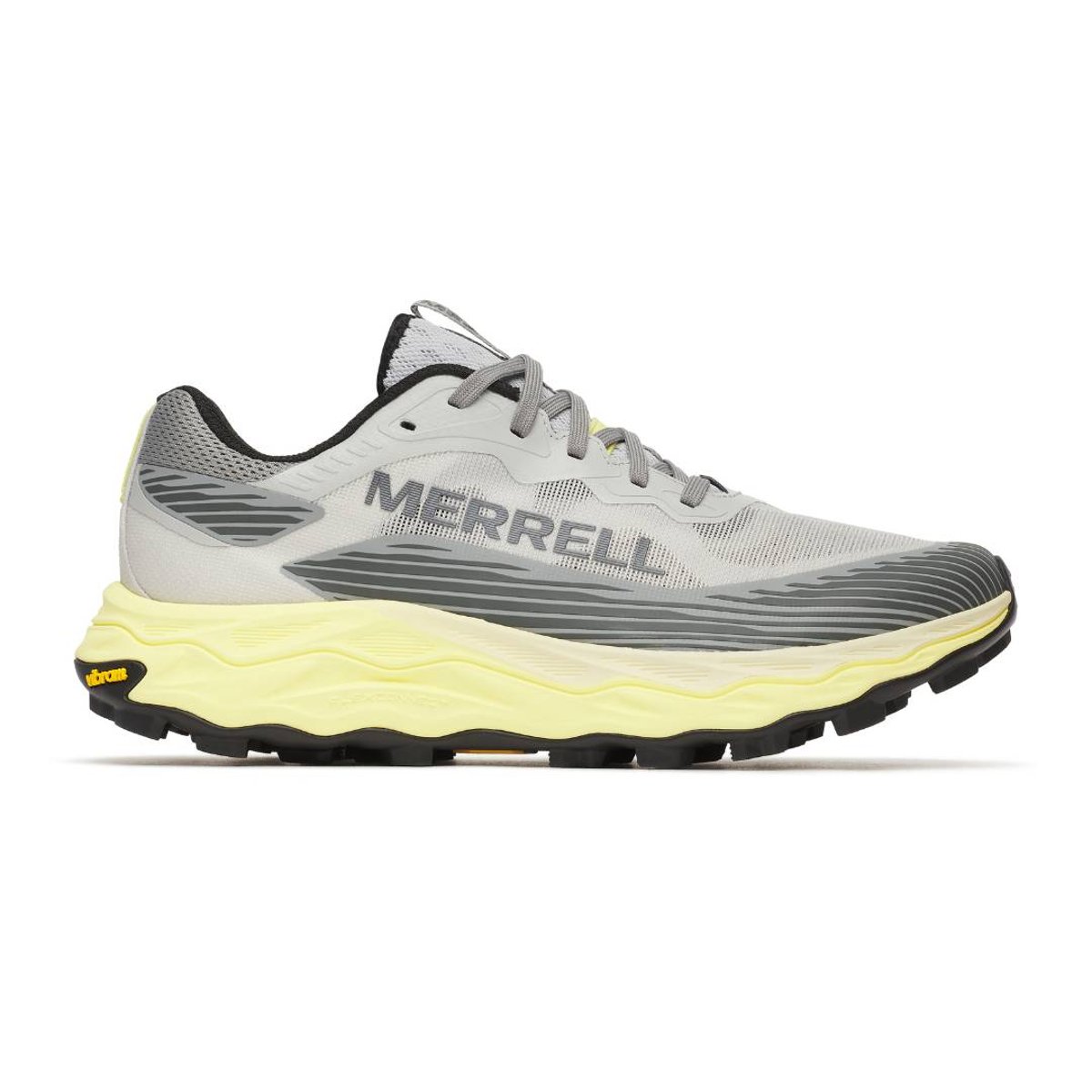 Merrell Agility Peak 6 Herrenschuhe Grau Gelb SS26, Größe 41,5 - EUR