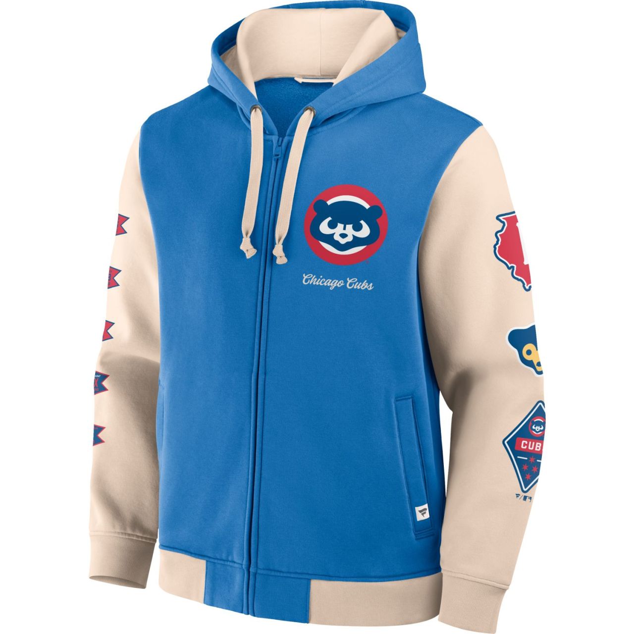 Chicago Cubs MLB Retro Prints Zip Hoody