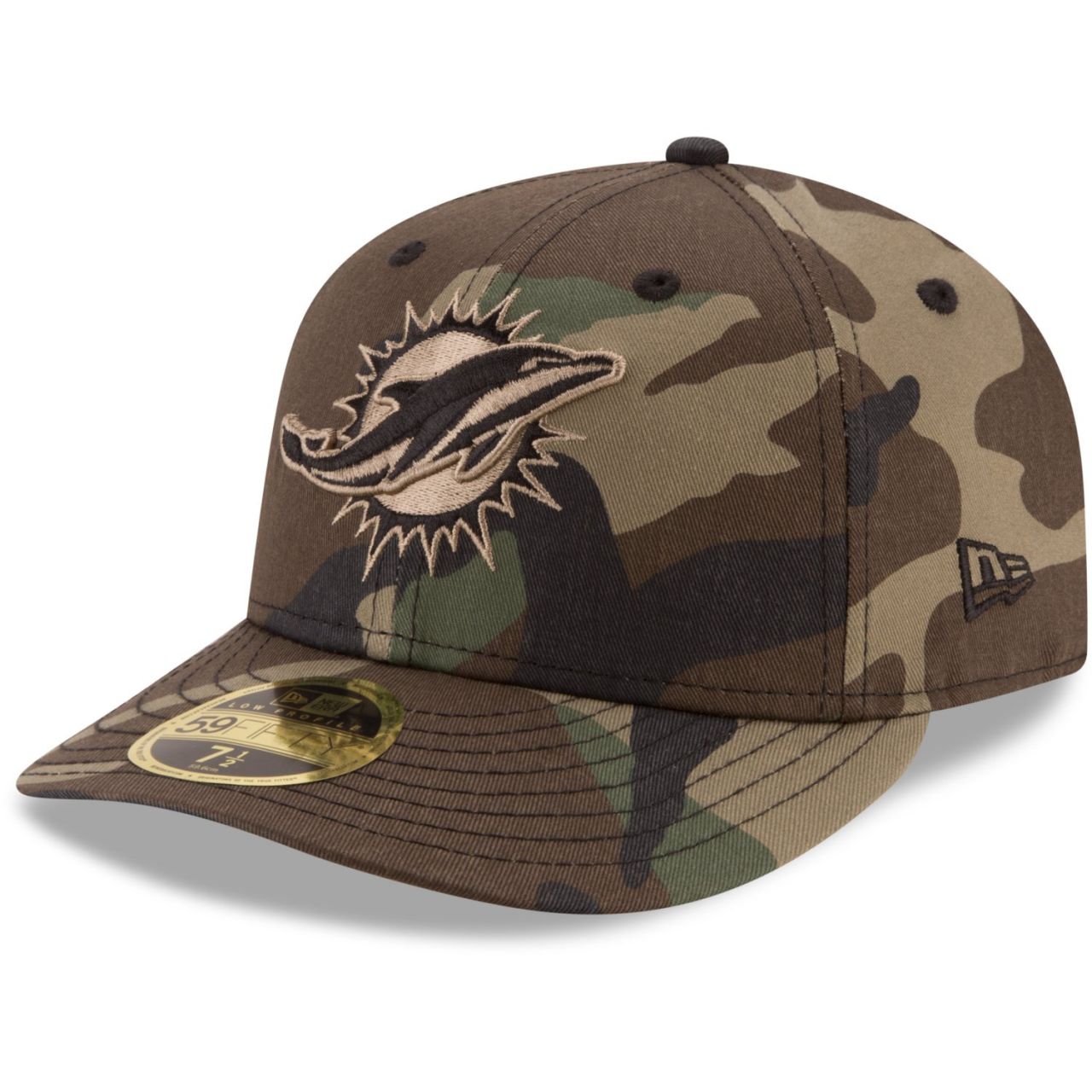 New Era 59Fifty LOW PROFILE Cap - Miami Dolphins wood camo