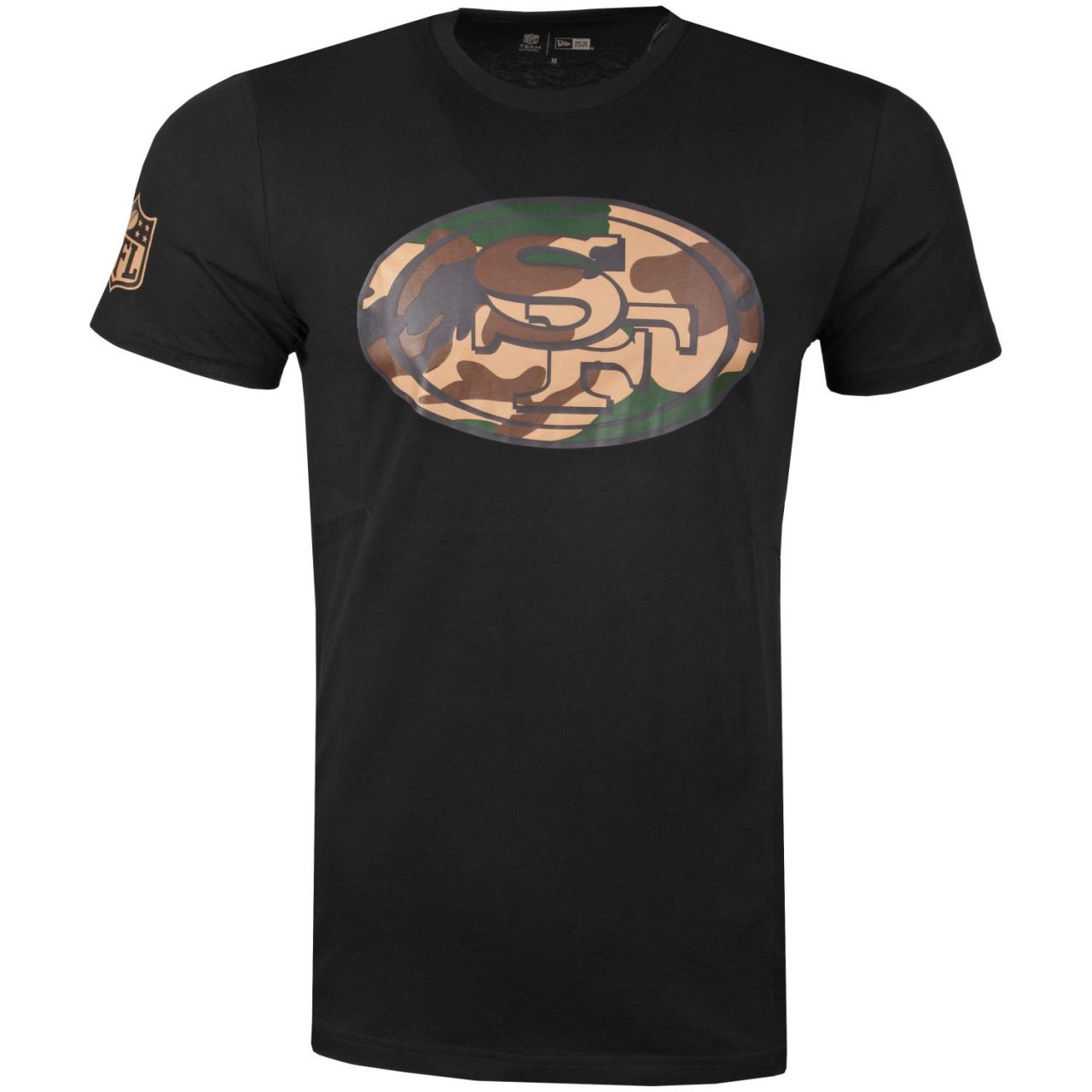 New Era Shirt - NFL San Francisco 49ers schwarz / wood camo