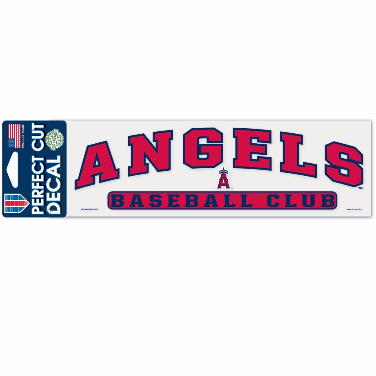 MLB Perfect Cut Aufkleber 8x25cm Los Angeles Angels