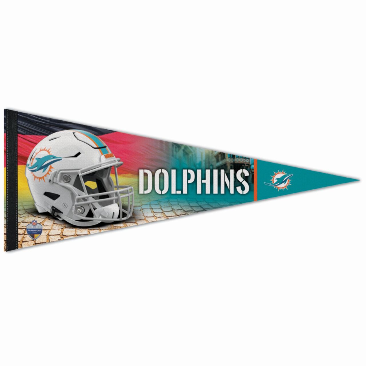 NFL Frankfurt Game Filz Wimpel 75x30cm Miami Dolphins