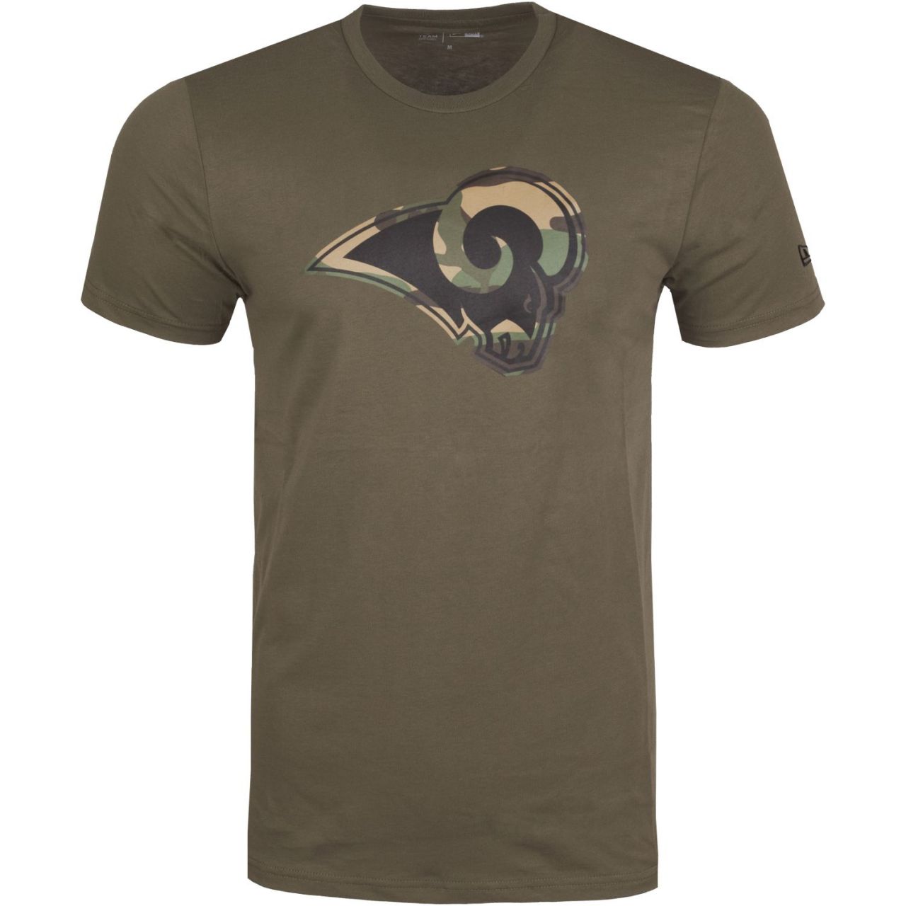 New Era Camo Logo Shirt - NFL Los Angeles Rams oliv