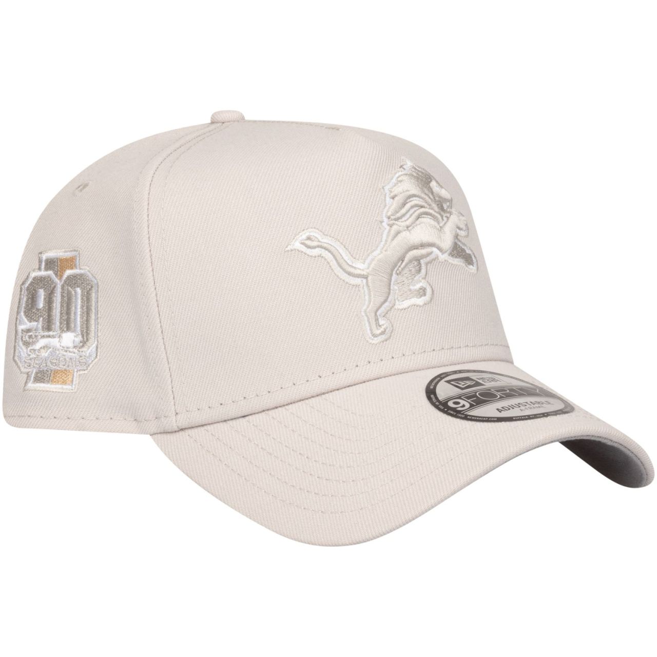 New Era 9Forty A-Frame Snapback Cap - Detroit Lions stone