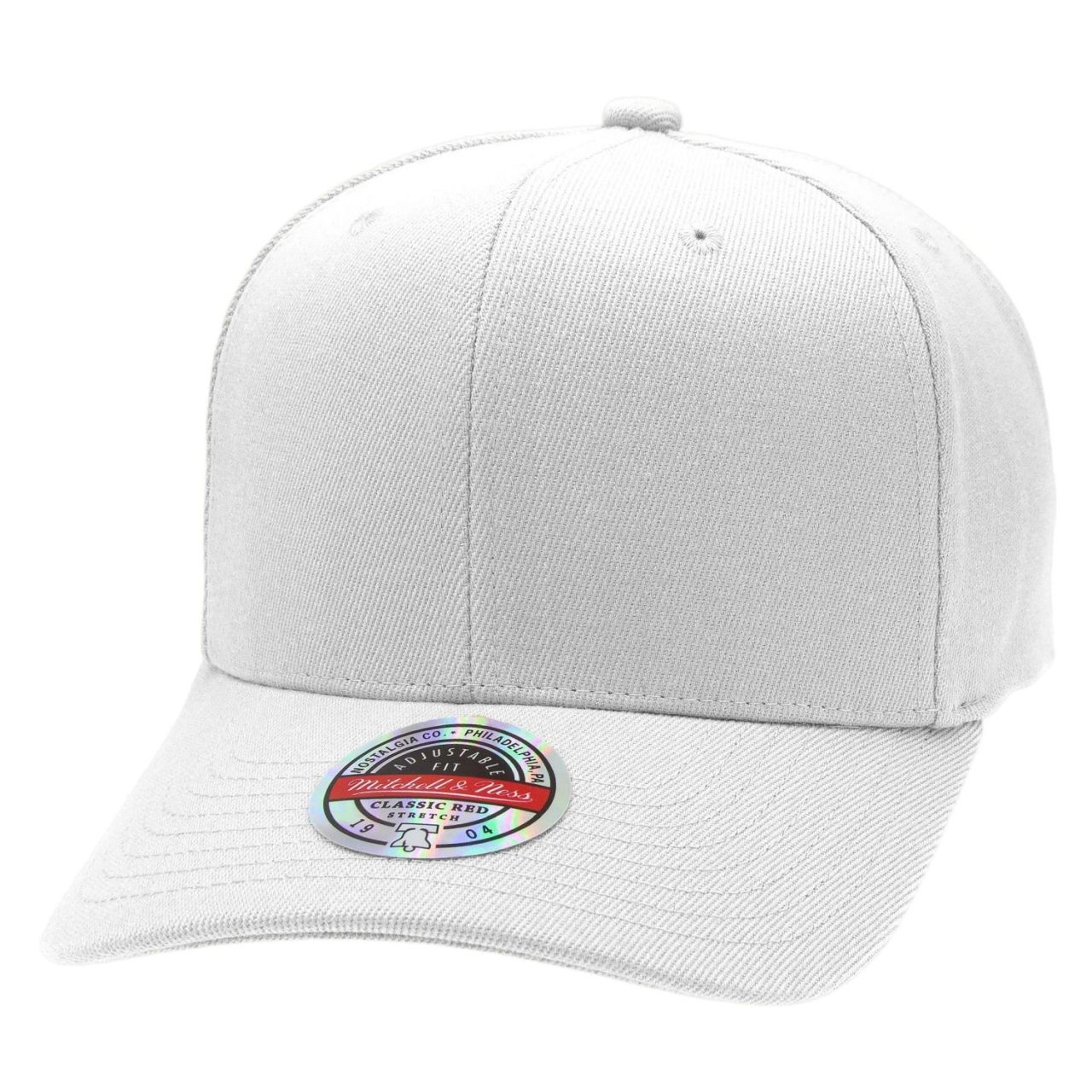 M&N Stretch Snapback Classic Red Stretch-Fit Cap weiß