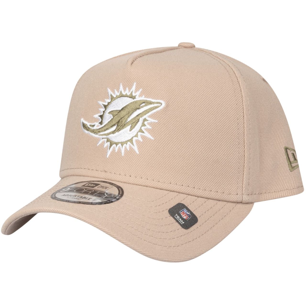 New Era 9Forty A-Frame Cap - Miami Dolphins camel beige