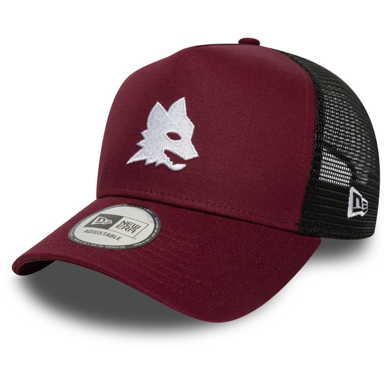 New Era A-Frame Mesh Trucker Cap - AS Rom bordeauxrot