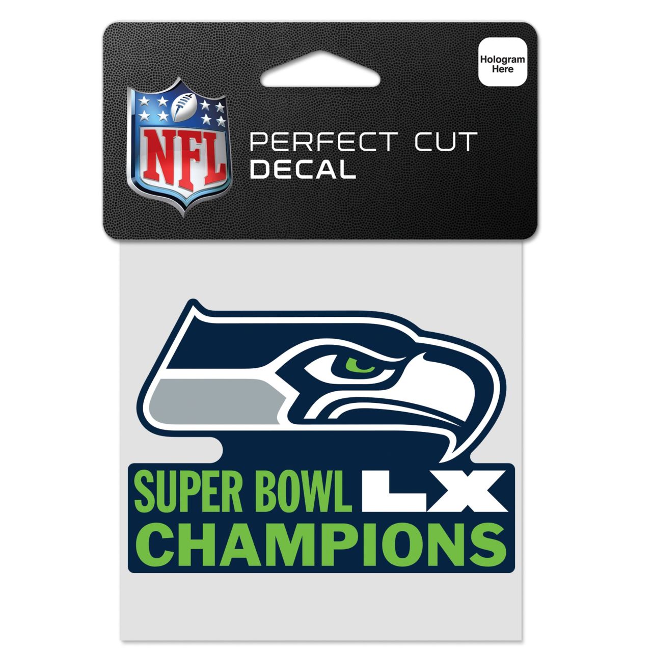Wincraft Decal Sticker 10x10cm - NFL Seattle Seahawks SB LV