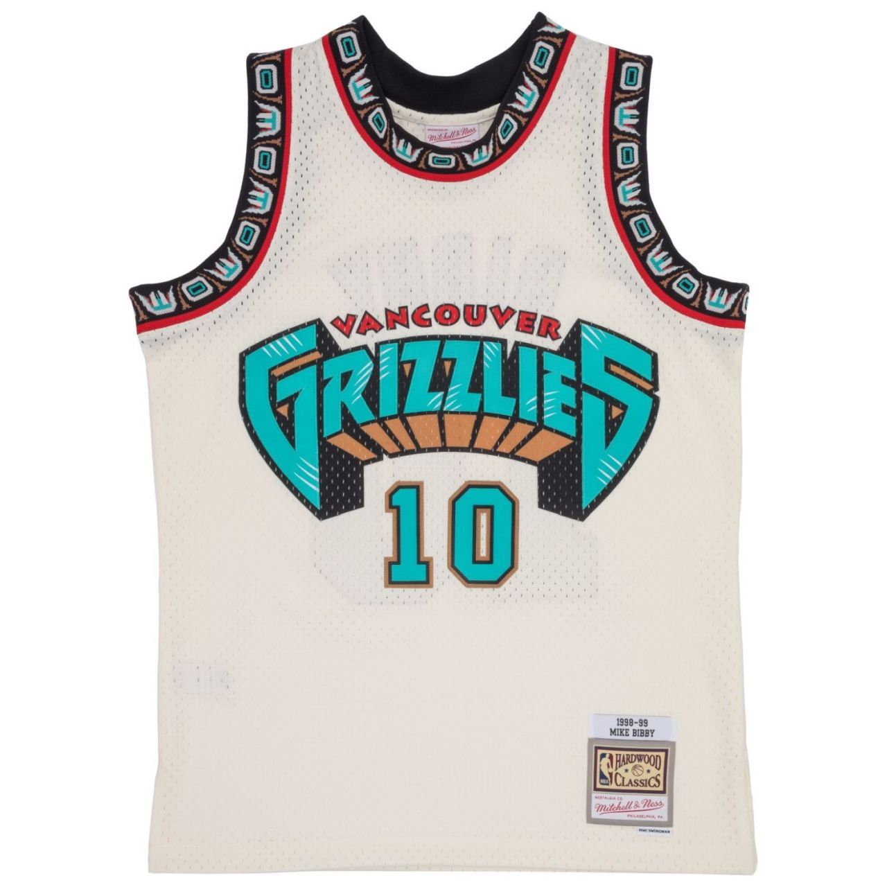Swingman Jersey Vancouver Grizzlies OFF-WHITE Mike Bibby